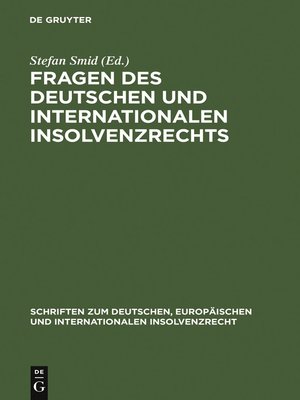 cover image of Fragen des deutschen und internationalen Insolvenzrechts